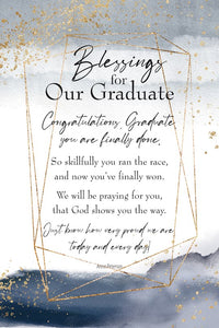 Plaque-Heaven Sent-Blessings For Our Graduate (6 x 9)