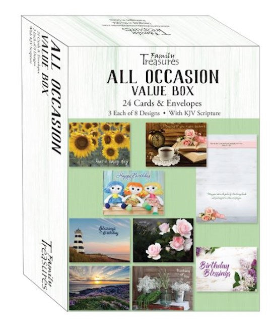 Family Treasures Card-Boxed-All Occasion Assortment (Box Of 24)
