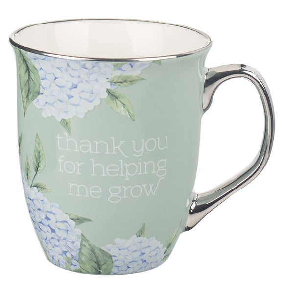 Mug-Mint/Cream Hydrangea Helping Me Grow