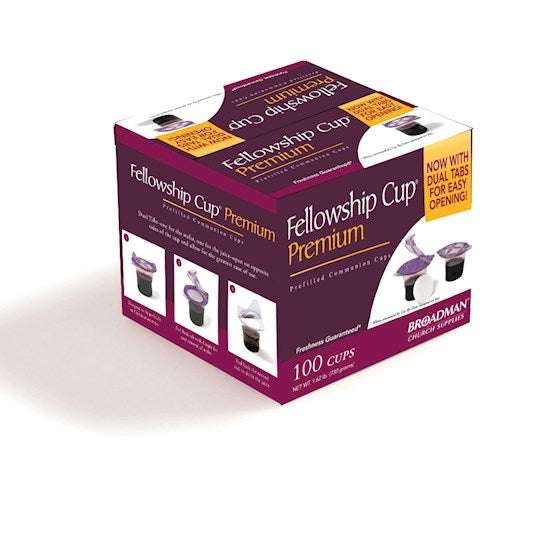 Premium Fellowship Cup - Prefilled cups with soft wafers - 100 count