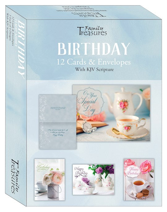 Card-Boxed-Birthday-Teacup Wishes (Box Of 12)