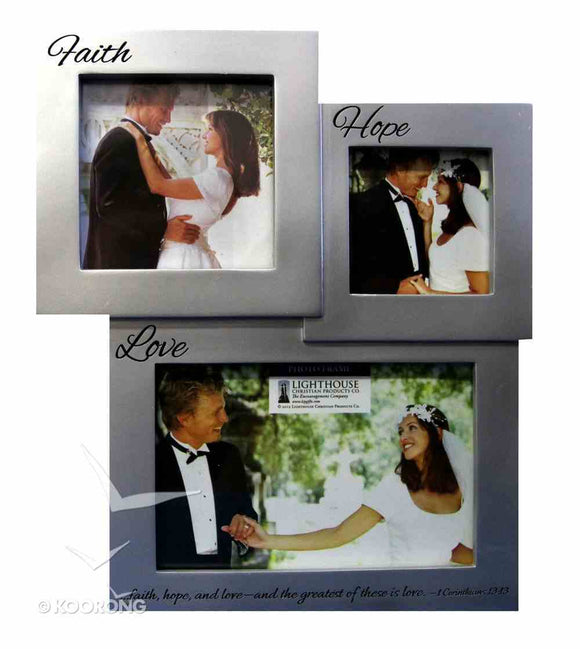 The Greatest Is Love Wedding photo frame