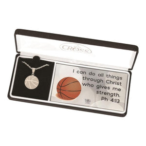 Basketball Necklace 16-18" Ch