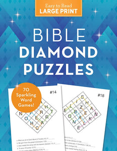 Bible Diamond Puzzles Large Print 70 Sparkling Word Games!