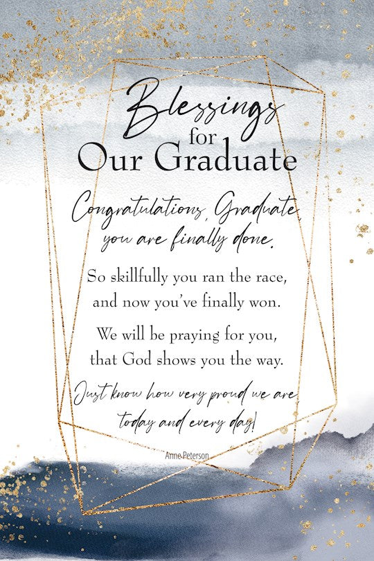 Plaque-Heaven Sent-Blessings For Our Graduate (6 x 9)