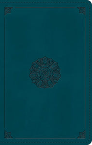 ESV Large Print Personal Size Bible Deep Teal Trutone