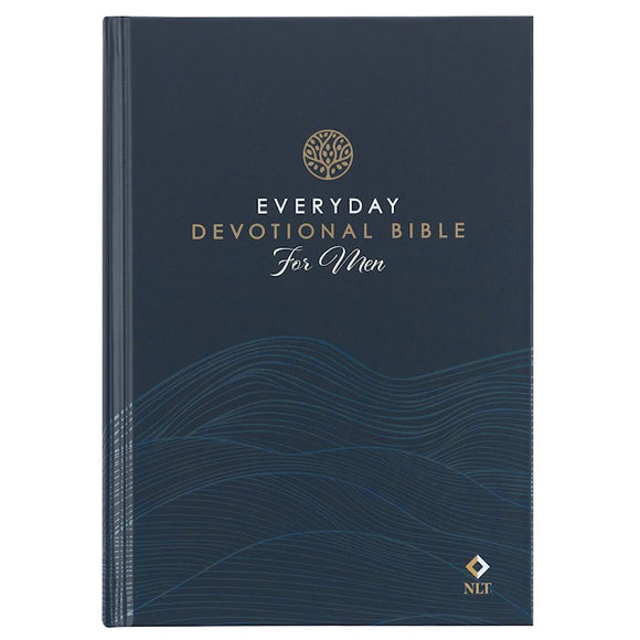Devotional Bible NLT For Men-Hardcover-Black