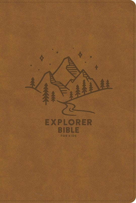 CSB Explorer Bible For Kids-Brown Mountains LeatherTouch