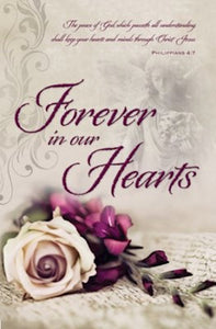 Bulletin-Forever In Our Hearts (Philippians 4:7, KJV) (Pack Of 100)