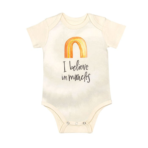 Baby Bodysuit-I Believe In Miracles (3-6 Months)