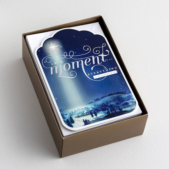 Card-Boxed-Christmas-In A Moment-II Corinthians 1:20 NCV (Box of 50)