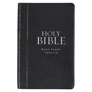 KJV Deluxe Gift Bible-Black Faux Leather Indexed