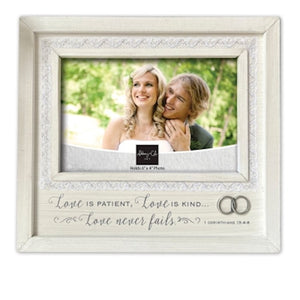 Frame-Wedding-Love is Patient (Holds 4" x 6")