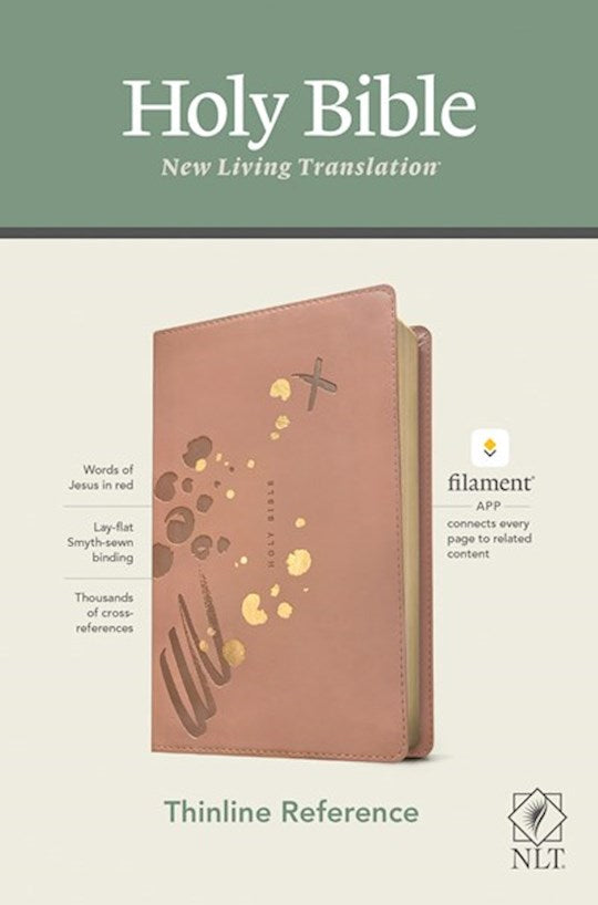 NLT Thinline Reference Bible/Filament Enabled Edition-Pink LeatherLike