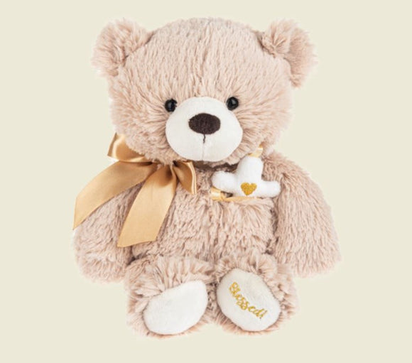 Plush-You're Blessed Bear w/Cross In Pocket (11