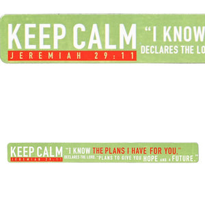 Magnetic Strip-Keep Calm: I Know The Plans I Have For You (7 1/2" x 3/4")