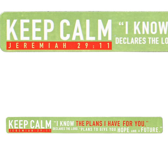 Magnetic Strip-Keep Calm: I Know The Plans I Have For You (7 1/2