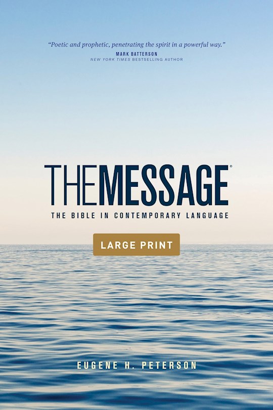The Message Outreach  Bible Large Print SC