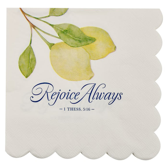 Napkins-Lemons-Rejoice Always-1 Thess. 5:16