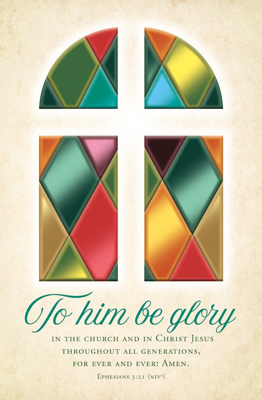 Stained Glass Window Bulletin Eph.1:1