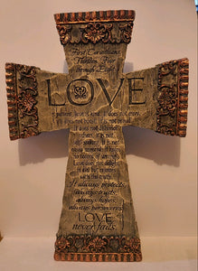 Cross Figurine - Love Never Fails