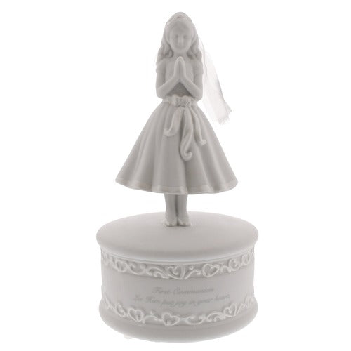 Ceramic First Communion Girl figurine