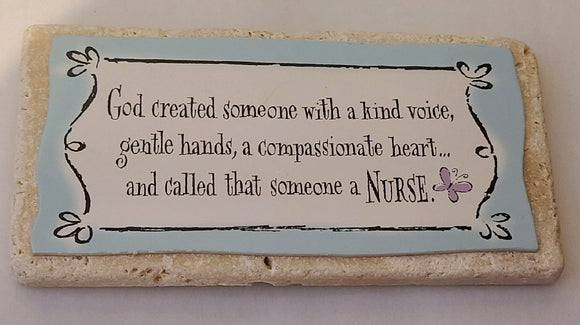 Nurse appreciation plaque