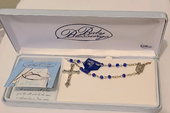 Baby's First Rosary - Blue