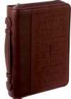 Bible Cover - Names Of Jesus - Large - Burgundy Two Tone Luxleather