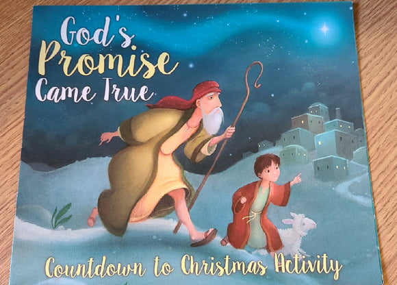 God's Promise Came True - Countdown to Christmas Activity Leaflet