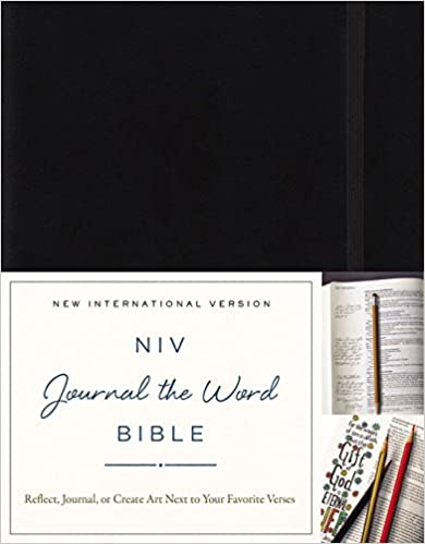 NIV, Journal the Word Bible, Hardcover, Black