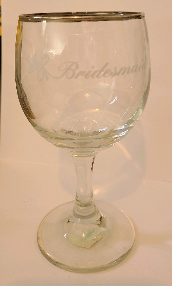 Bridesmaid Glass