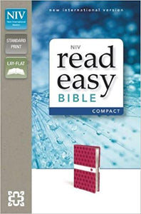 NIV, ReadEasy Bible, Compact, Imitation Leather, Pink, Red Letter Edition