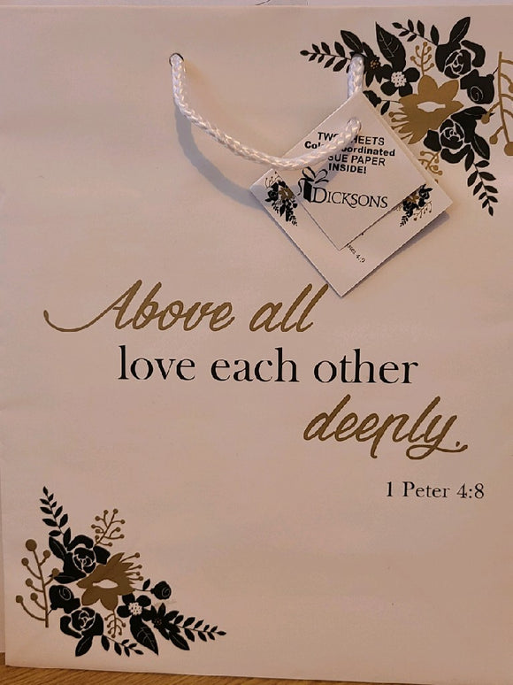 Above all Love each other Deeply - Wedding Gift Bag