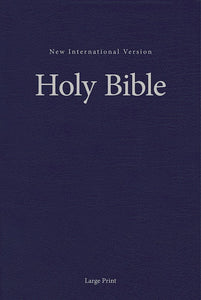 NIV Pew And Worship Bible/Large Print-Blue Hardcover