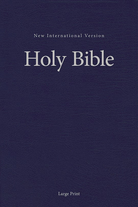 NIV Pew And Worship Bible/Large Print-Blue Hardcover