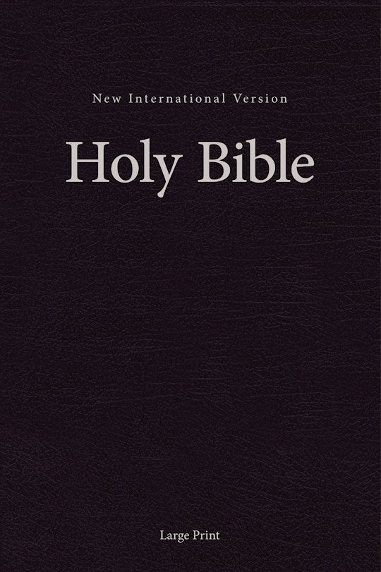 NIV Pew And Worship Bible/Large Print-Black Hardcover
