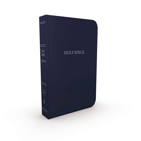 KJV Gift & Award Bible (Comfort Print)-Navy Blue Leatherflex