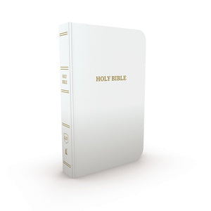 KJV Gift & Award Bible (Comfort Print)-White Leatherflex