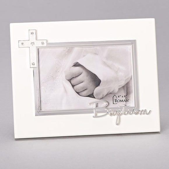 Baptism resin photo frame