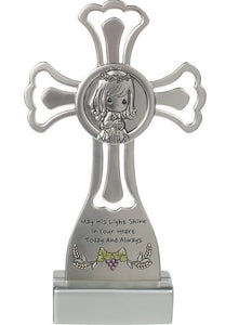 Precious Moments First Communion Cross - Girl