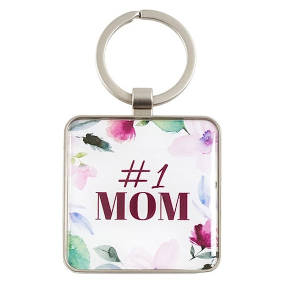 #1 Mom Key Chain