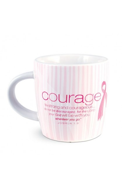 Cup of Courage Breast Cancer Mug