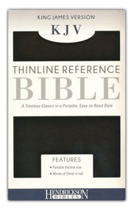 KJV, Thinline Reference Bible, Imitation leather, Black