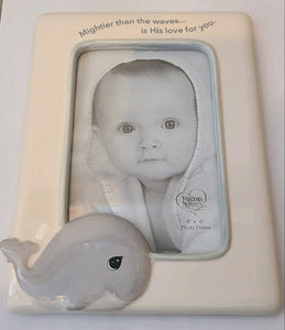 Mightier than the Waves ceramic photo frame