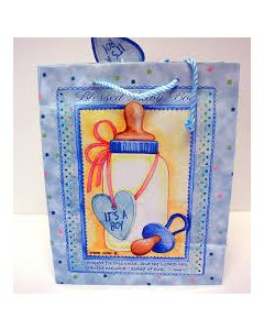 Baby Boy gift bag with tissue