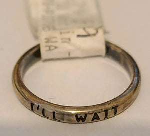 Thin Band I'll Wait Ring