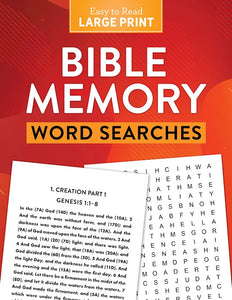 Large Print Bible Memory Word Searches