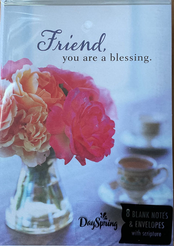 Friend You’re a Blessing Blank Notes