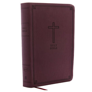 KJV Personal Size Giant Print Bible Burgundy Leathersoft